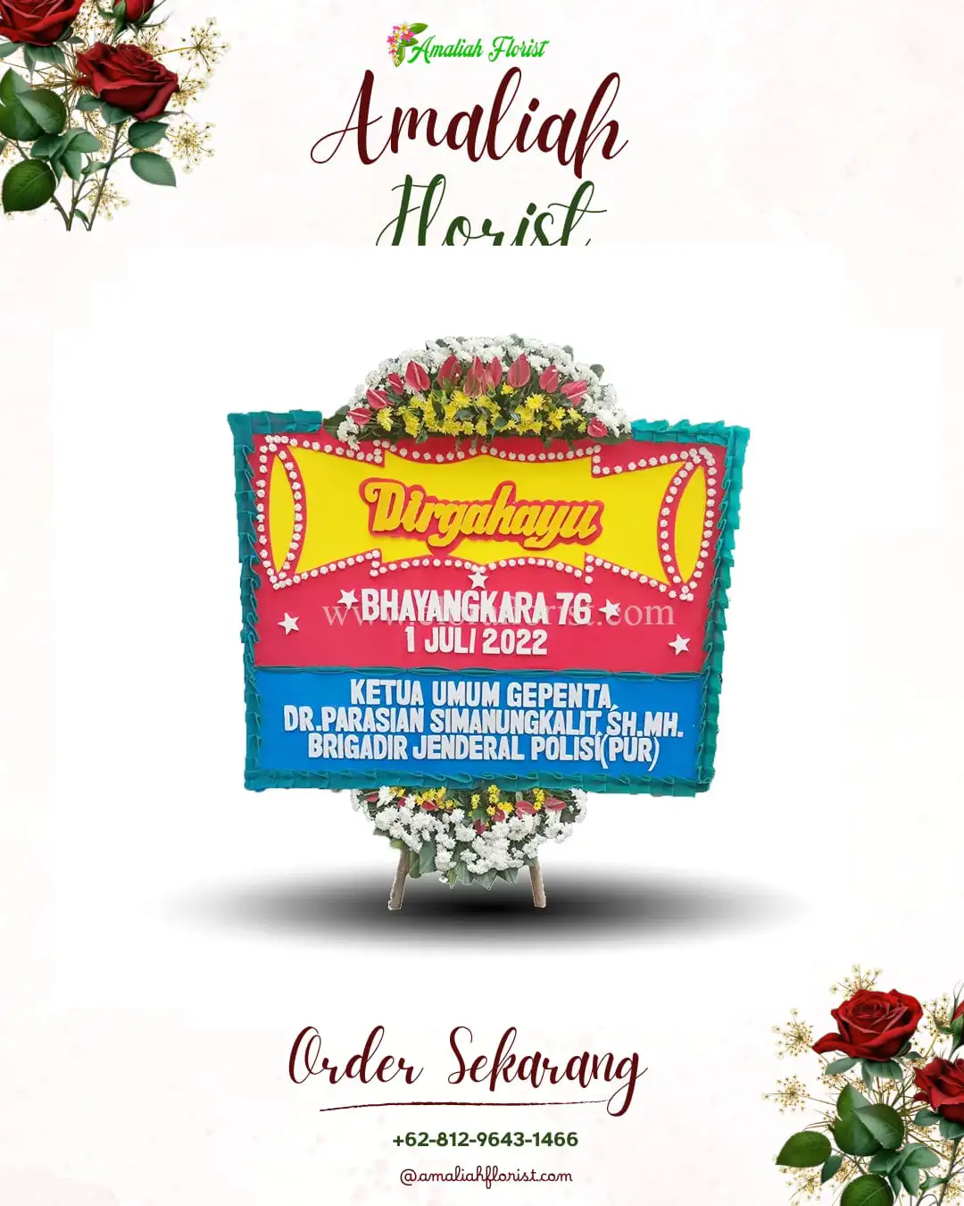 Papan Bunga HUT Ulang Tahun Muara Ciujung Timur